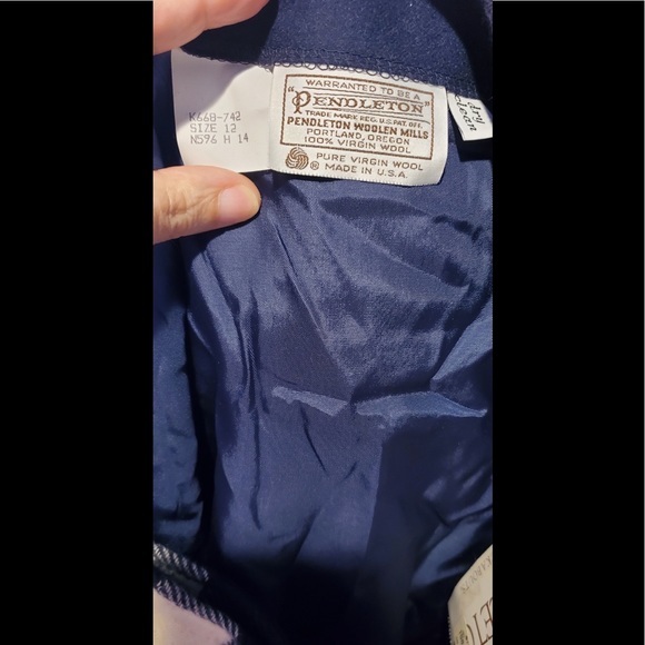 NWT Rare VINTAGE 100% Virgin Wool Plaid Maxi Skirt w Fringe Genuine Pendleton - Picture 7 of 7